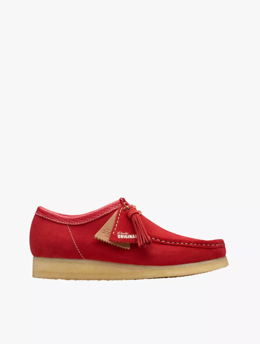 Clarks Wallabee Red Suede