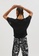 MARKS & SPENCER black M&S Cropped Twist Front Short Sleeve Top 2F079AA801C19AGS_4