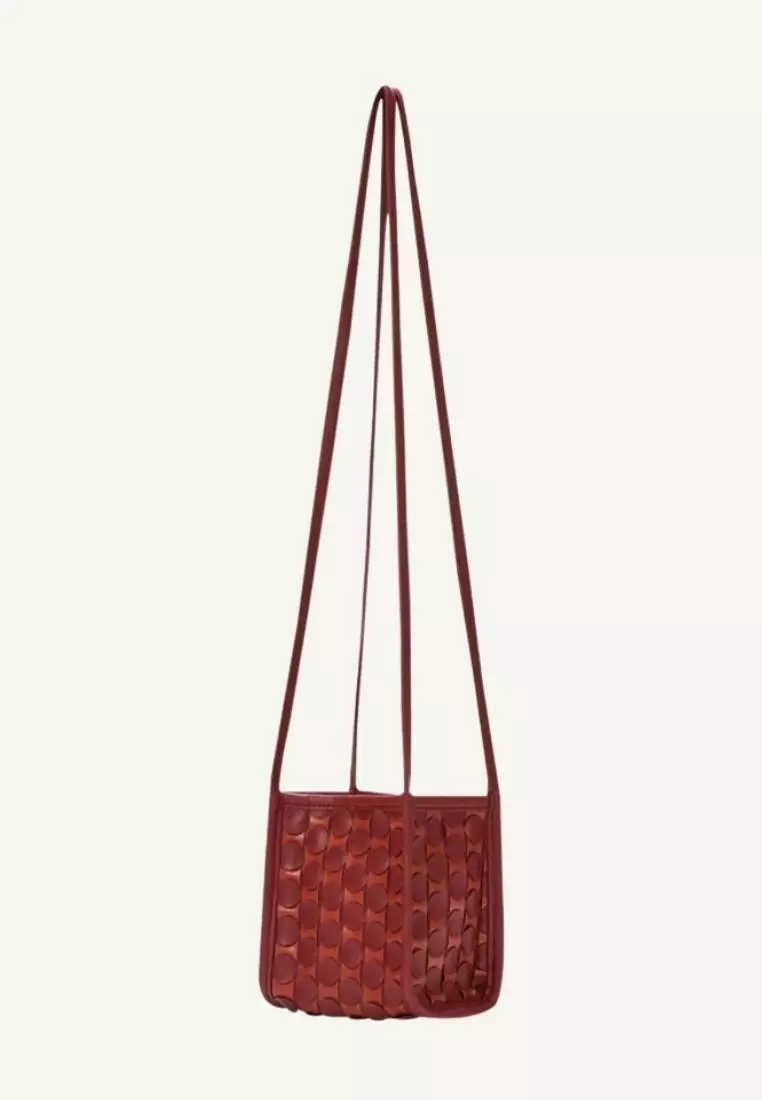 Kwani Handmade Weaving Tote Mini Reddish