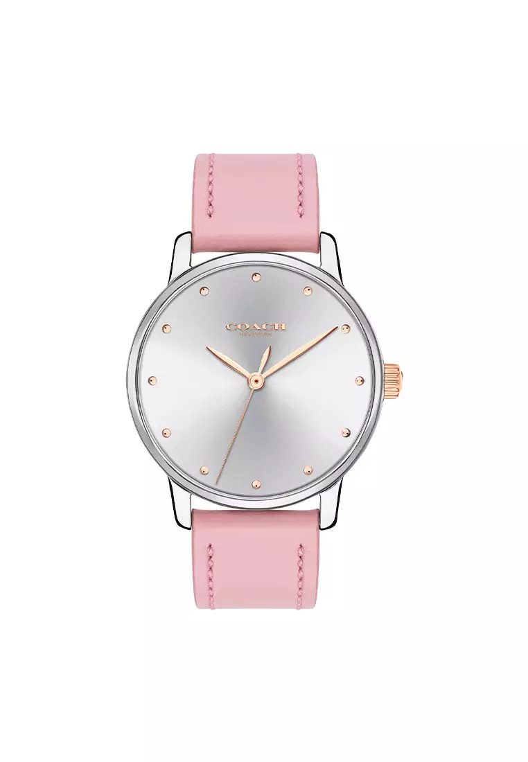 Buy Coach Grand Pink Leather Strap Analog Watch CO-14503582 2025