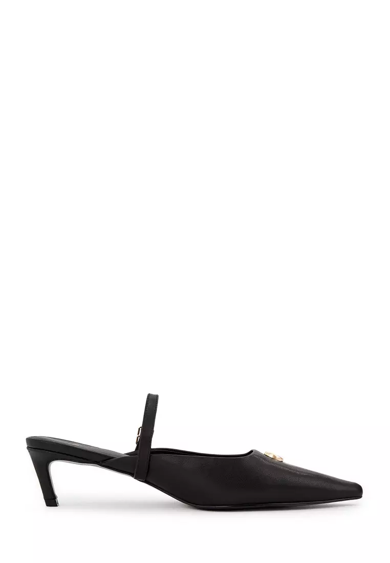 Discount on BONIA  shoes - SKU: Black Valeria Mules