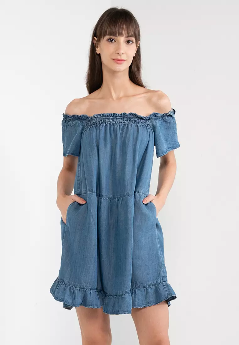 Superdry cold shoulder on sale dress