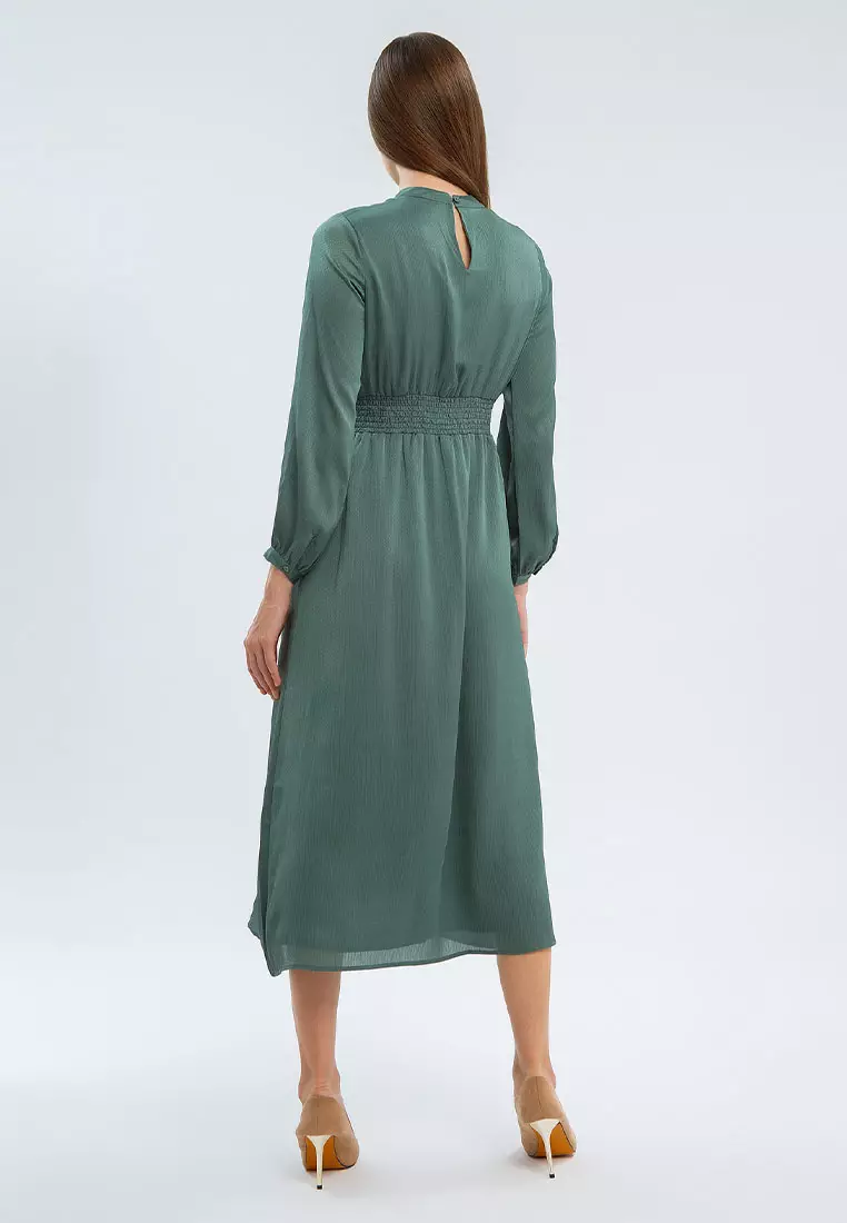 Minimal Everly Dress Sage Leaf Warna SAGE LEAF