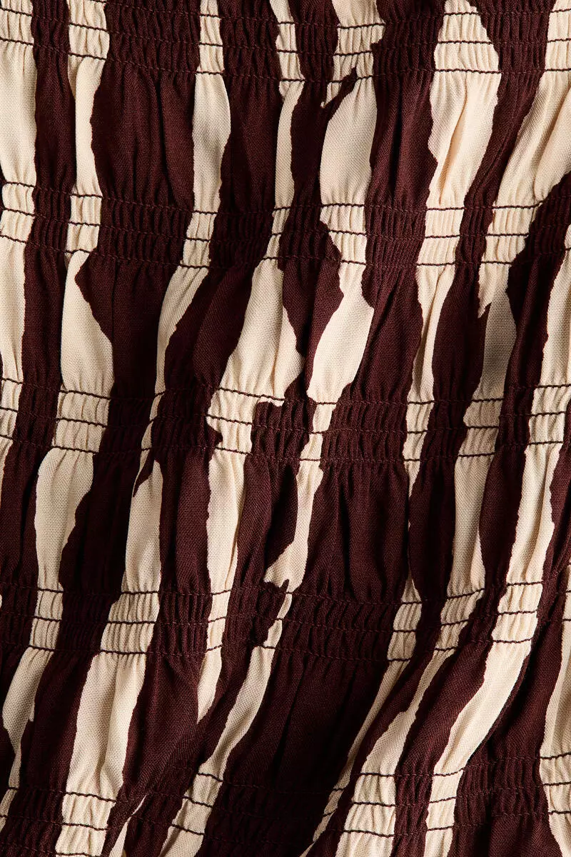 Smocked viscose top