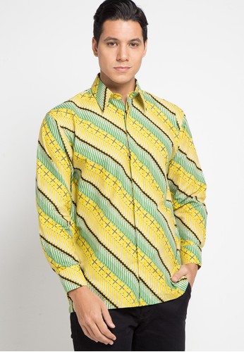 Batik Indra Loka yellow Long Sleeve Shirt Dromoka F29E0AA261C766GS_1