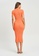 Sável orange Rylee Midi Dress 3EB0FAA81D7608GS_3