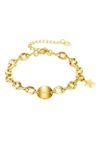 CELOVIS gold CELOVIS - La Suerte Lucky Star Round Tag Pendant in Gold 61182AC2A8D100GS_1