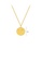 Glamorousky silver Simple Temperament Plated Gold 316L Stainless Steel Bump Face Geometric Round Pendant with Necklace 93493ACA85BEE8GS_2