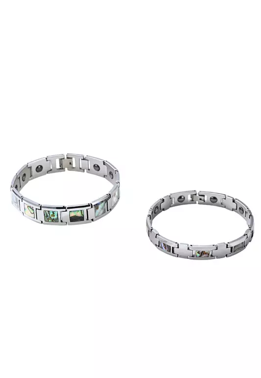 Couple's Tungsten Steel Drip-Engraved Bracelet