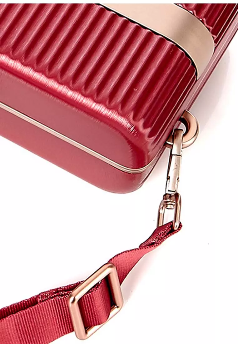 MINTER CROSSBODY CLUTCH BAG - RED