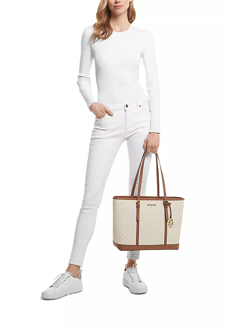 Michael kors vanilla tote bag deals