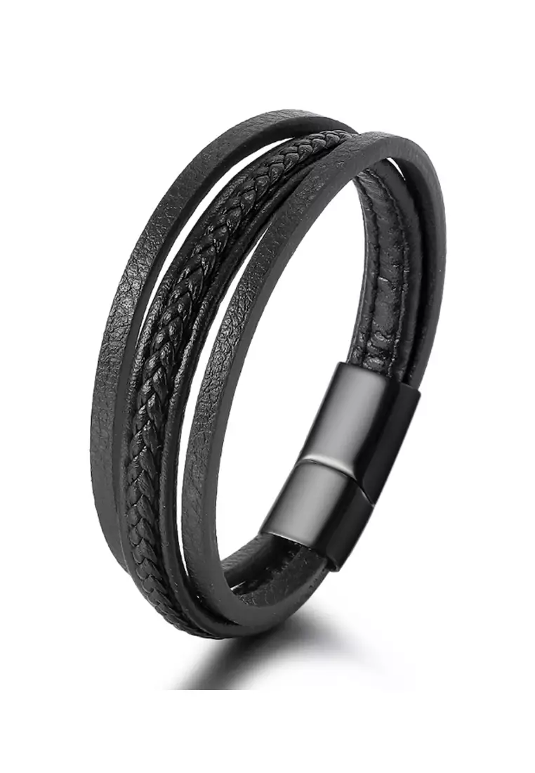 Mens shop layered bracelets