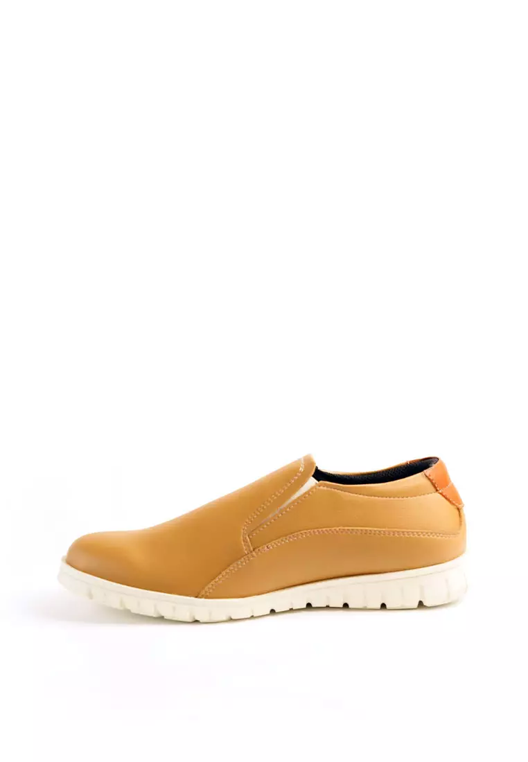 PAULMAY - Sepatu Casual Slip on Pria Modena 46 Mocca