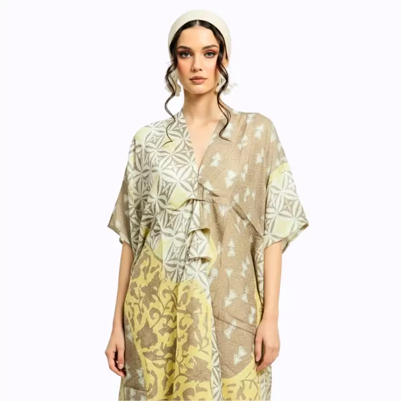 Dress Batik Wanita - Bhatara Batik Claudia - Dress Batik Modern Lengan Pendek