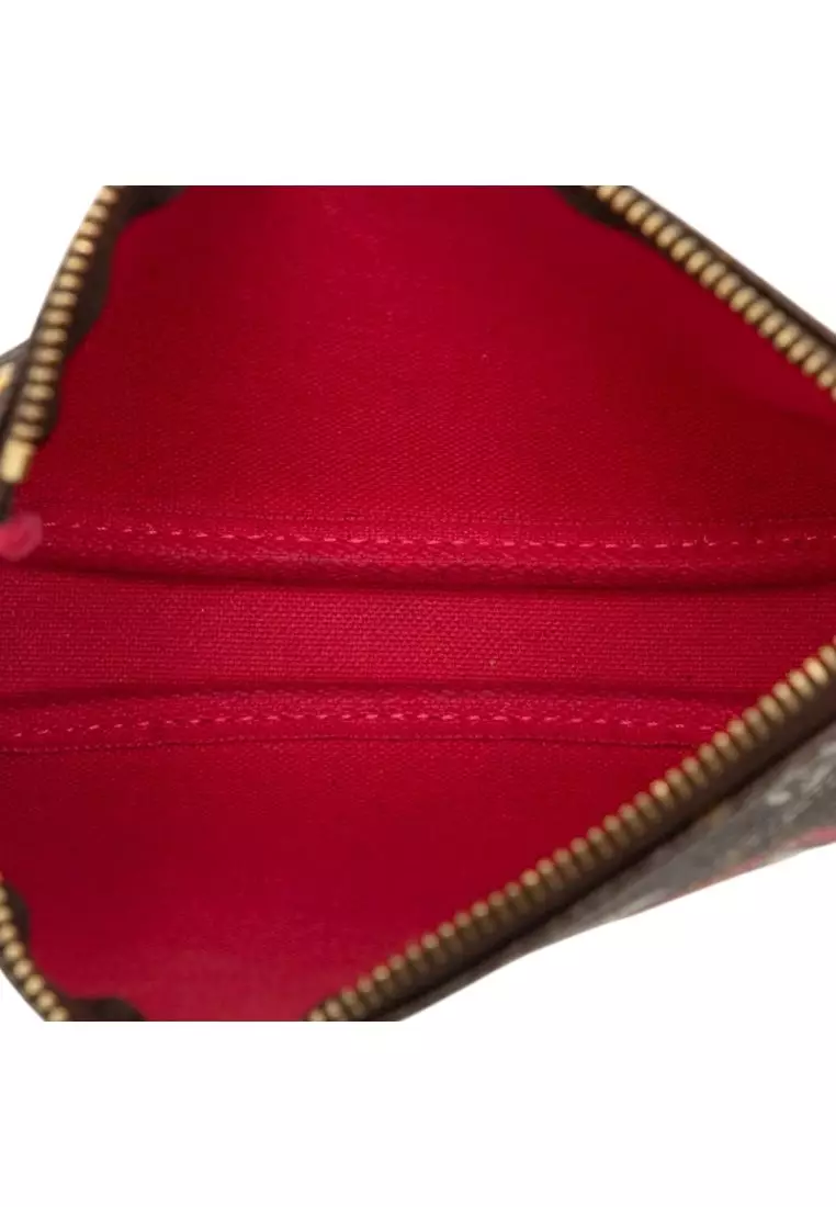 Pre-Loved Louis Vuitton Monogram Christmas Animation Mini Courchevel Pochette Accessories