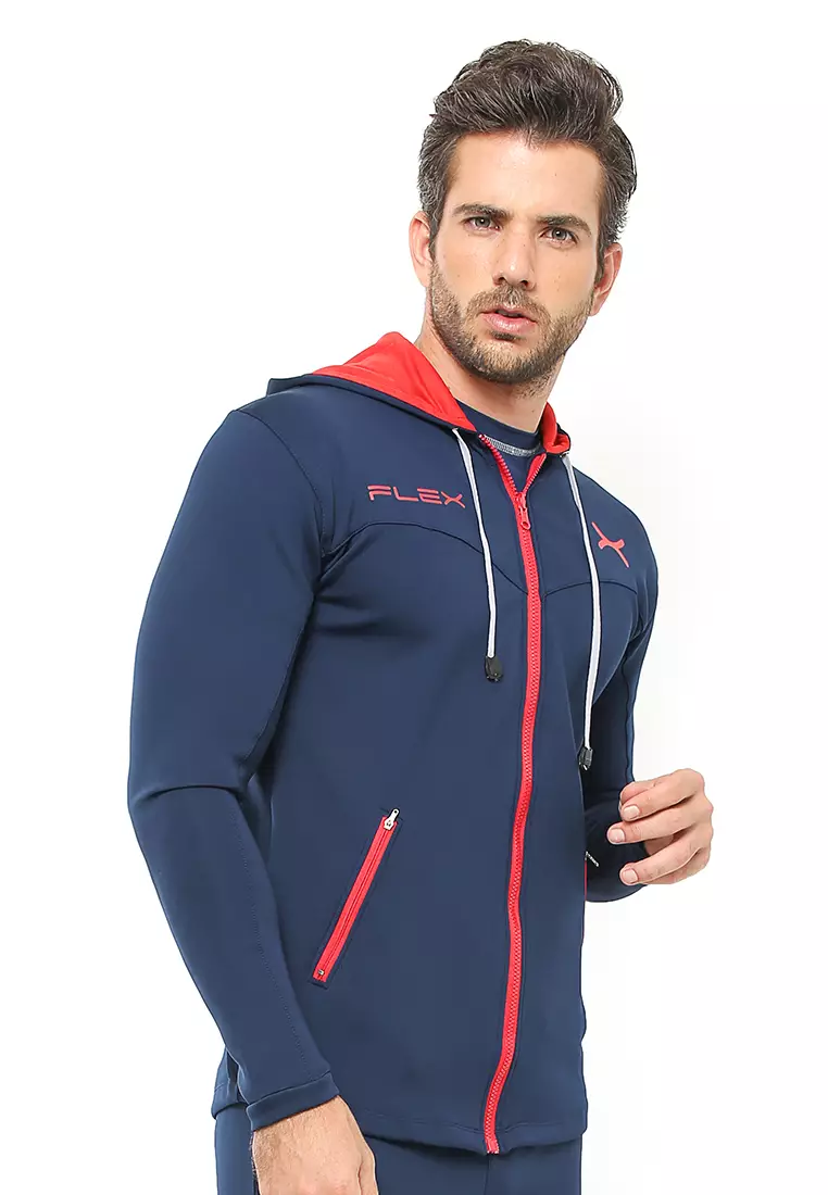 FLEXZONE Sport Hoodie Jacket Basepoint Series Navy