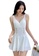 A-IN GIRLS white Sexy Gauze Big Backless One-Piece Swimsuit 0D084US49F6070GS_1