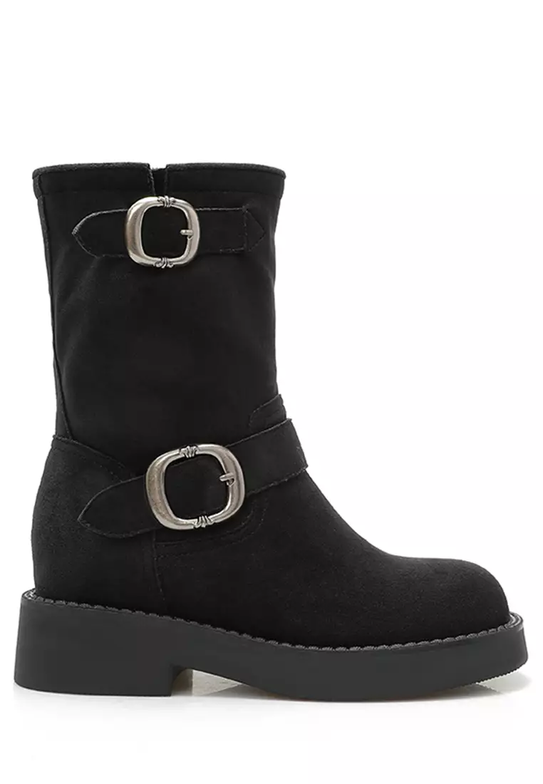 Discount on Twenty Eight Shoes  shoes - SKU: Hidden Heel Biker Boots TE2888-1