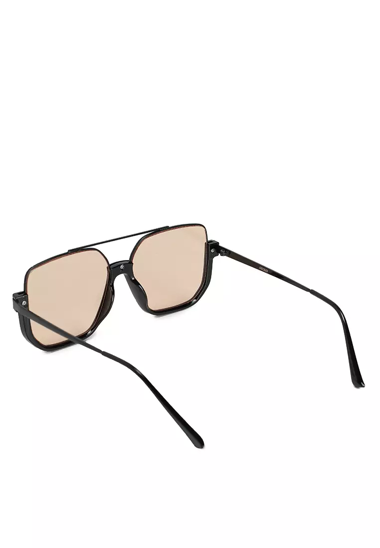 Retro Square Aviator Sunglasses