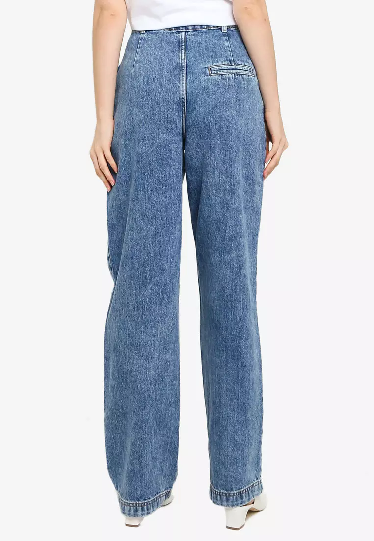 Buy Mango High Waist Darts Jeans 2023 Online ZALORA Philippines
