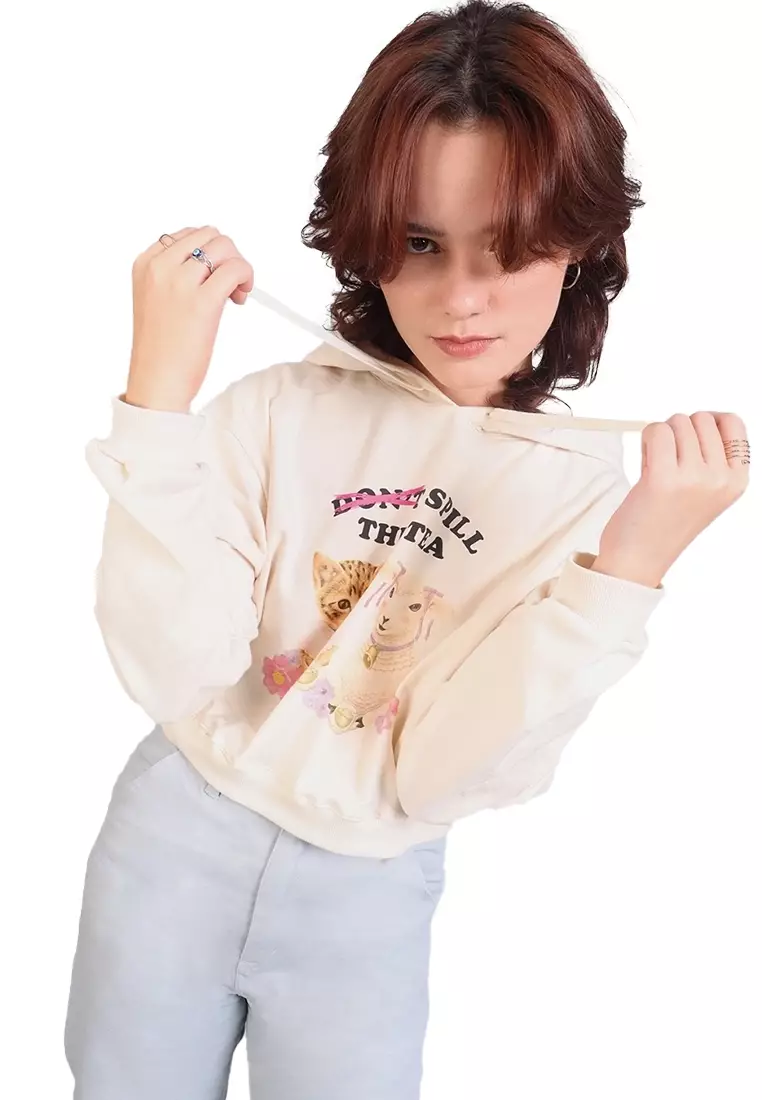 Tea Cropped Hoodie