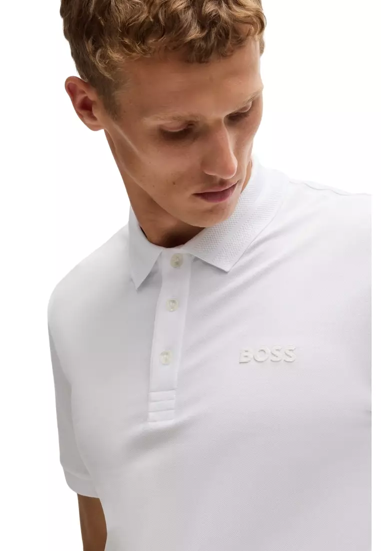 Boss Regular-fit polo shirt with logo detail