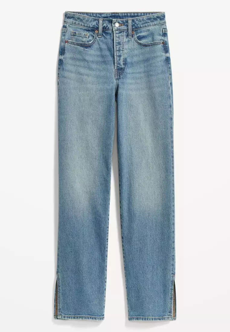 Buy Old Navy High-Waisted OG Loose Side Slit Jeans For Women 2024 Online