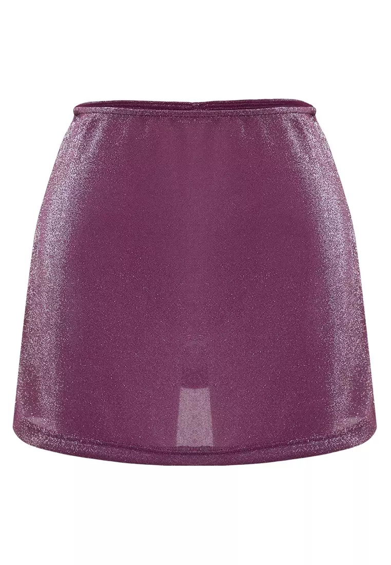 Mini Knitted Glitter Skirt