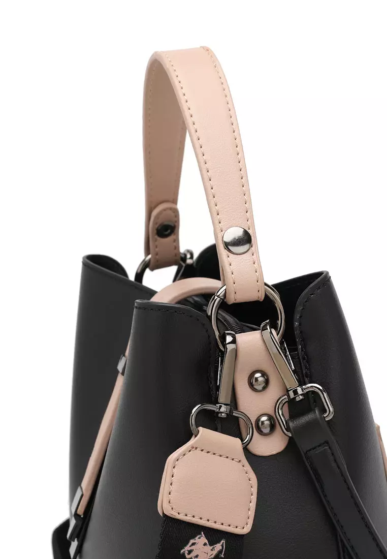 Women's Top Handle Bag / Sling Bag / Crossbody Bag (Tas Selempang / Tas Tangan) - Hitam