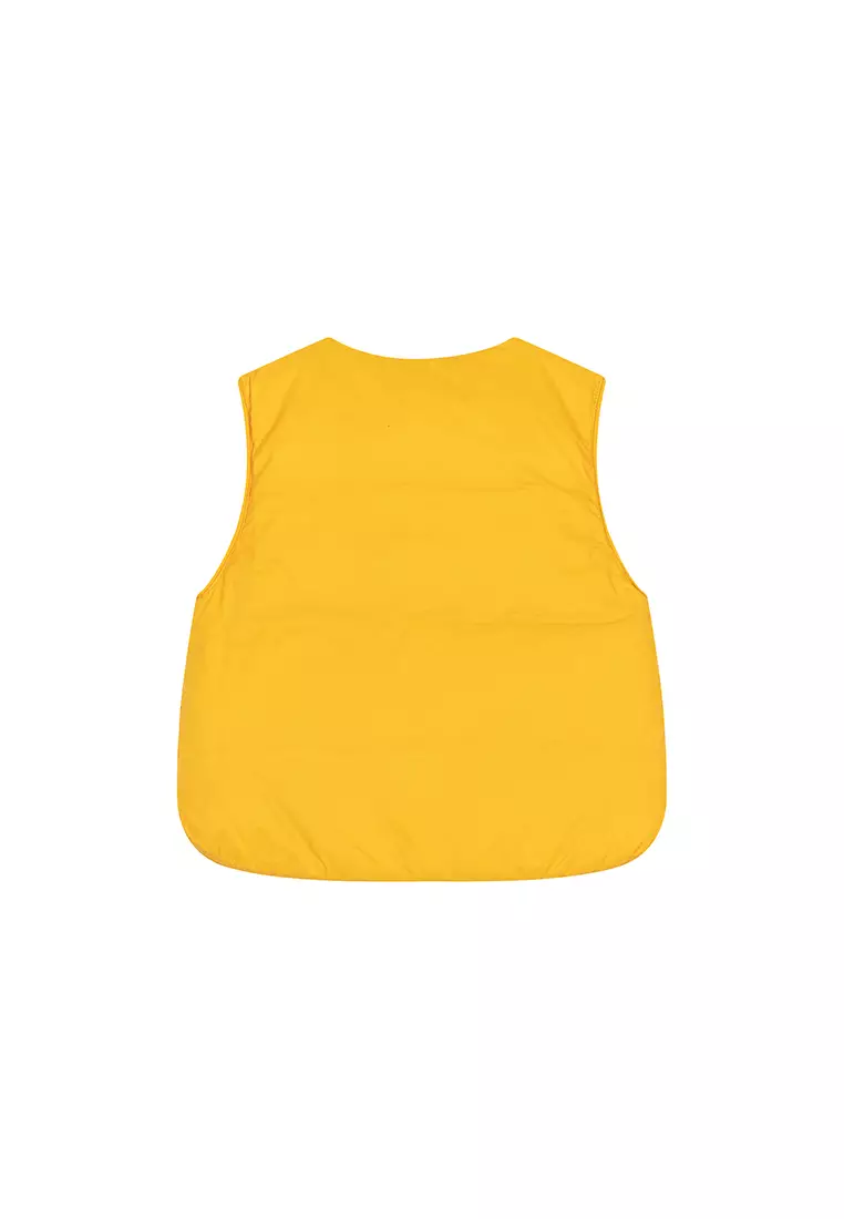 男女小童羽绒马甲充棉鼓包保暖羽绒背心