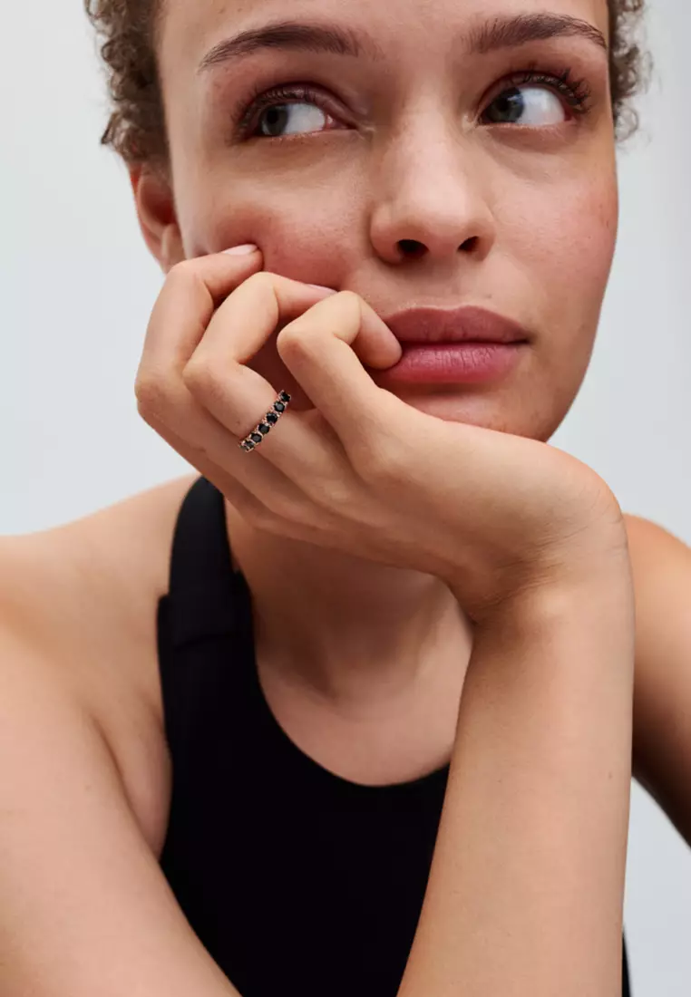 Pandora rose gold eternity ring hotsell
