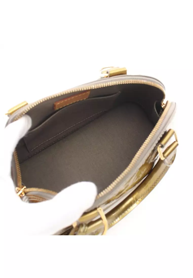 Buy Louis Vuitton Pre-loved LOUIS VUITTON Alma BB monogram vernis Grial  deco Handbag leather Silver 2WAY Online
