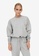 ONLY grey Square Long Sleeves String O-Neck Sweatshirt 1E953AA8245361GS_1