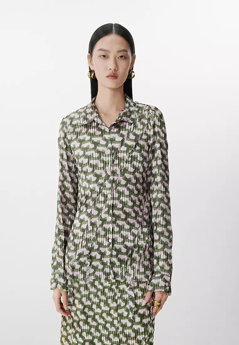Slim long-sleeved shirt