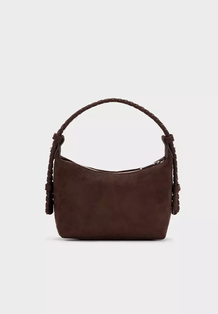 ADJUSTABLE STRAP TOTE BAG WITH WOVEN HANDLE 编织手柄托特包