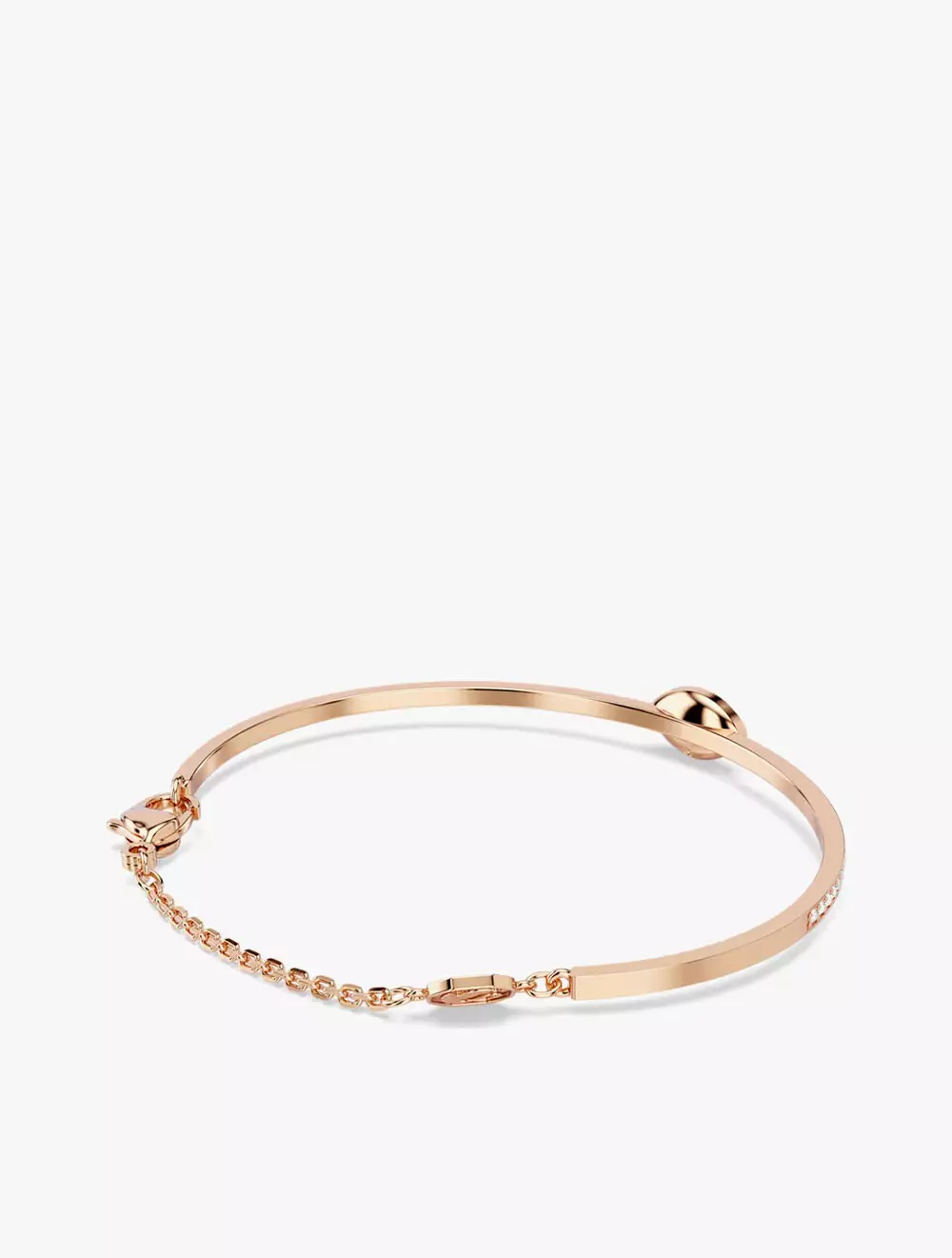 Symbolica bangle, Eye, Multicolored, Rose gold-tone plated - L