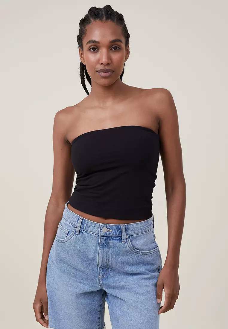 black tube top hollister