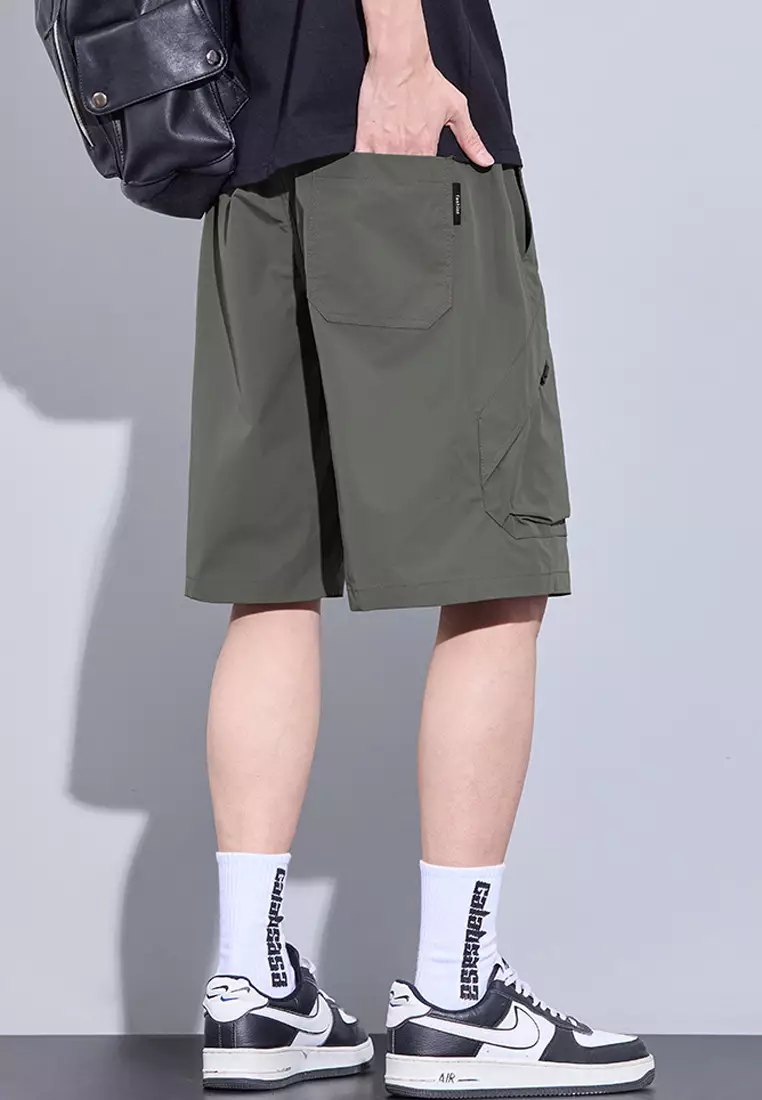 Drawstring Cargo Shorts