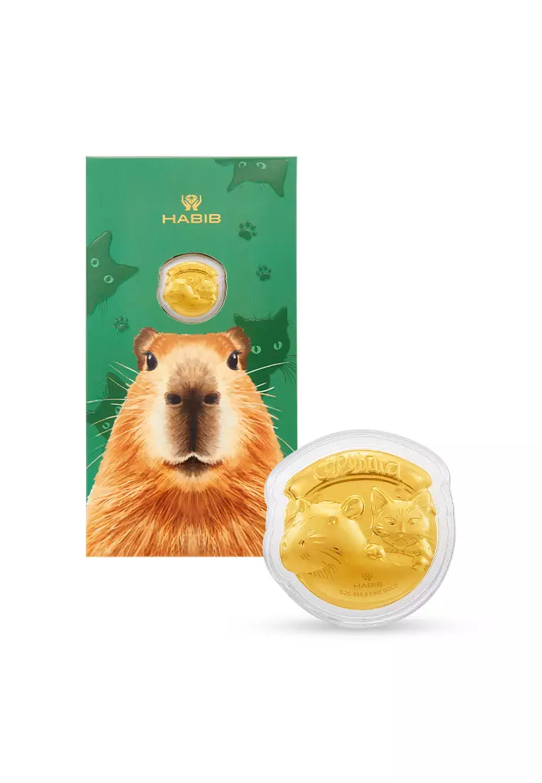 HABIB x Zoo Negara Collection (Capybara & Oyen) | 999.9 Gold Wafer (0.40g)