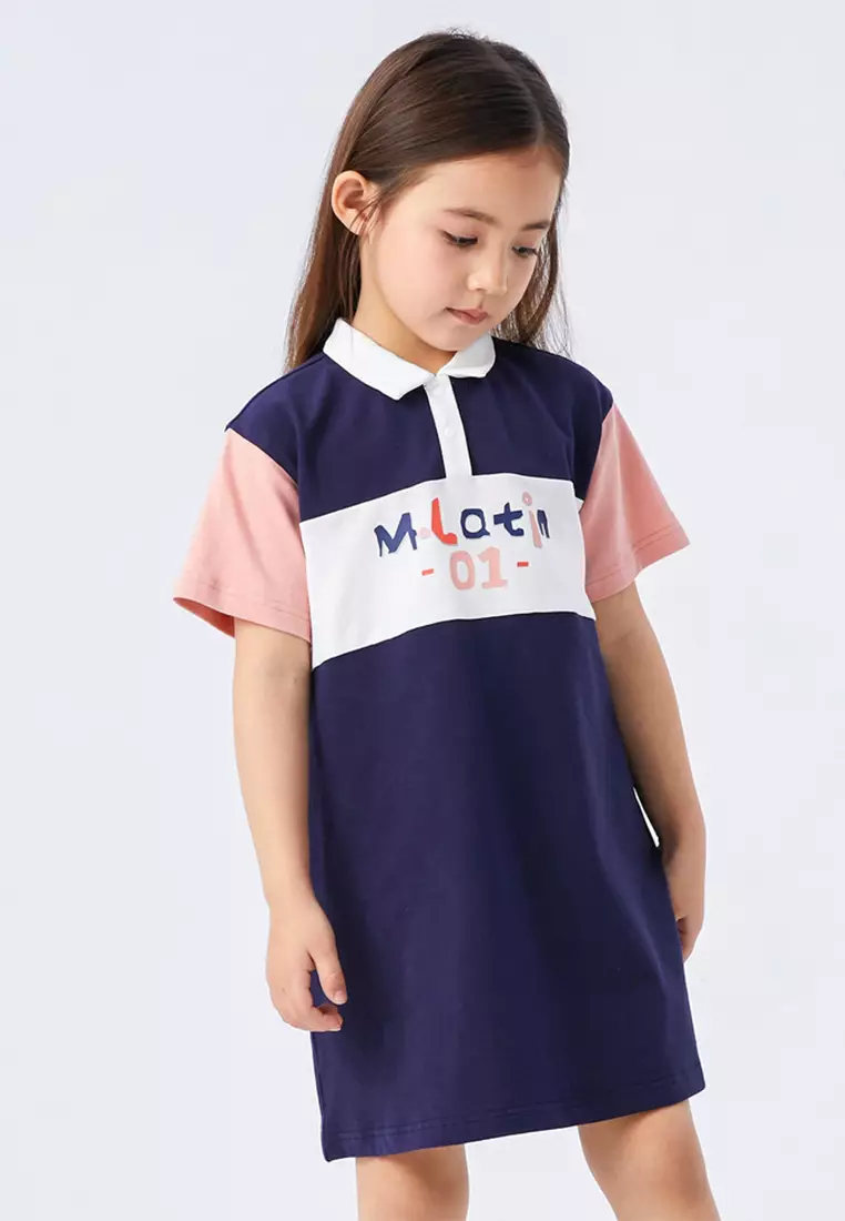 Graphic Printed Polo Dress