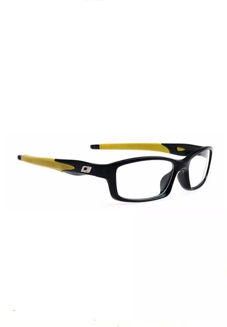 Mackenzie Frame Kacamata Unisex Titanium Style Clear Lens Material Plastik ORIGINAL - Black Yellow