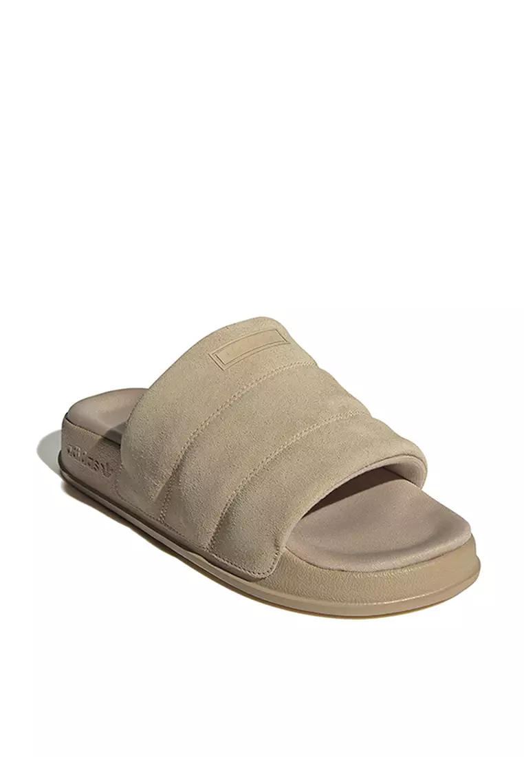 Adilette store suede slides