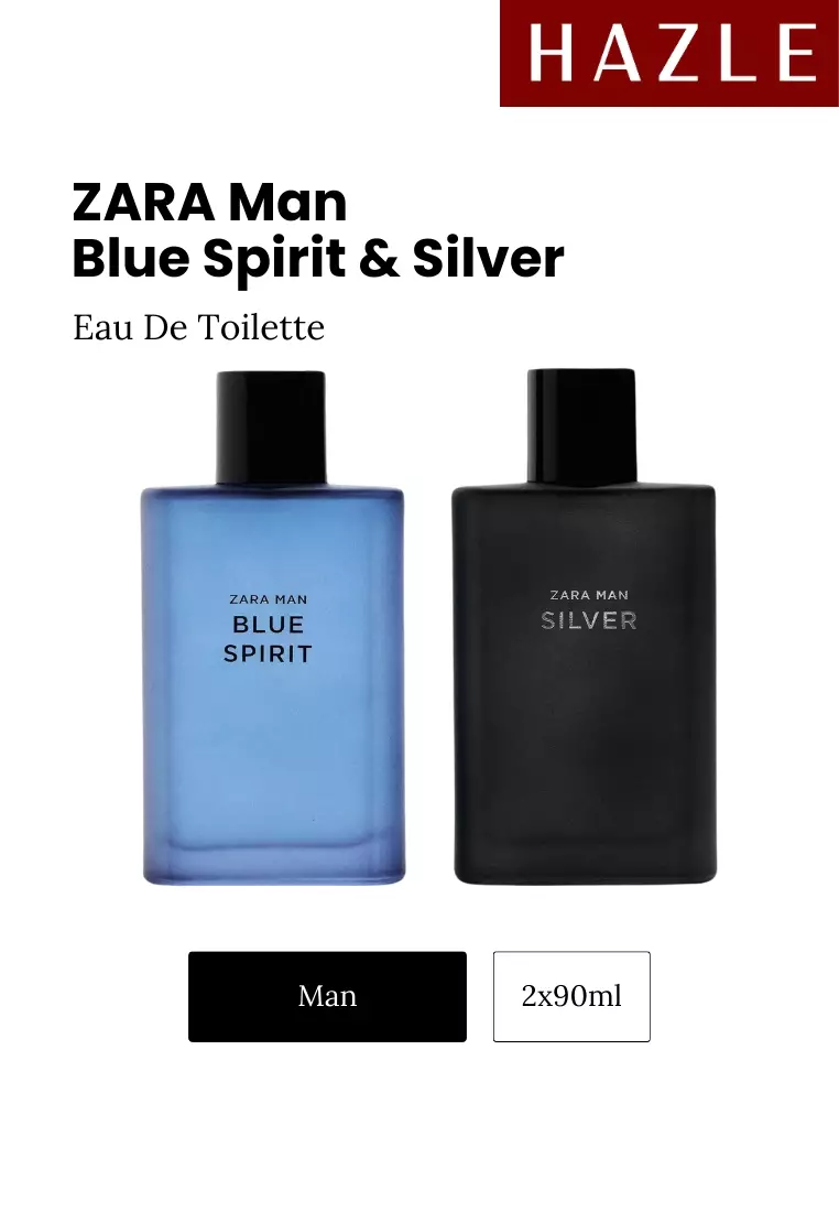 Zara Man Blue Spirit EDT + Zara Man Silver EDT Set 90 ml