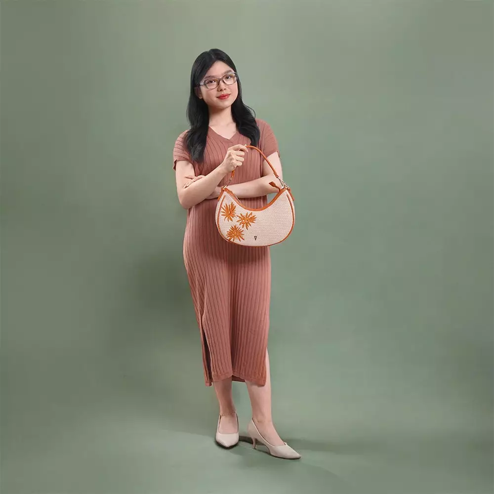 [THYS] THYS TAS BAHU WOVEN BEACH - COKELAT