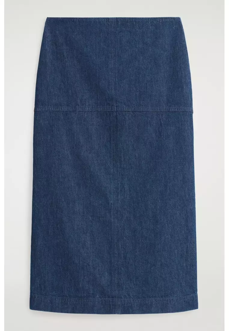 DENIM PENCIL SKIRT
