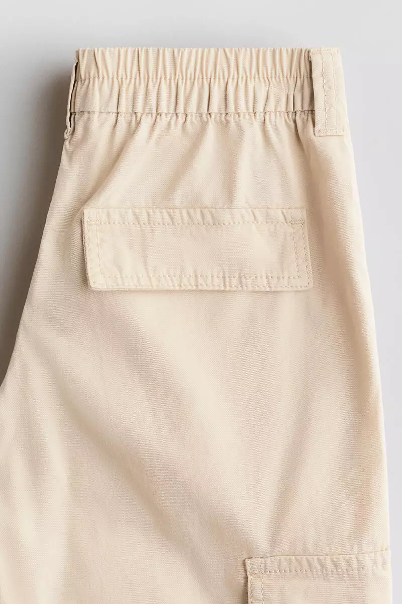 Cotton twill cargo trousers