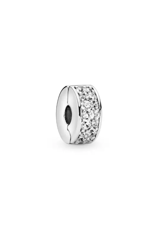 Clear Pavé Clip Charm