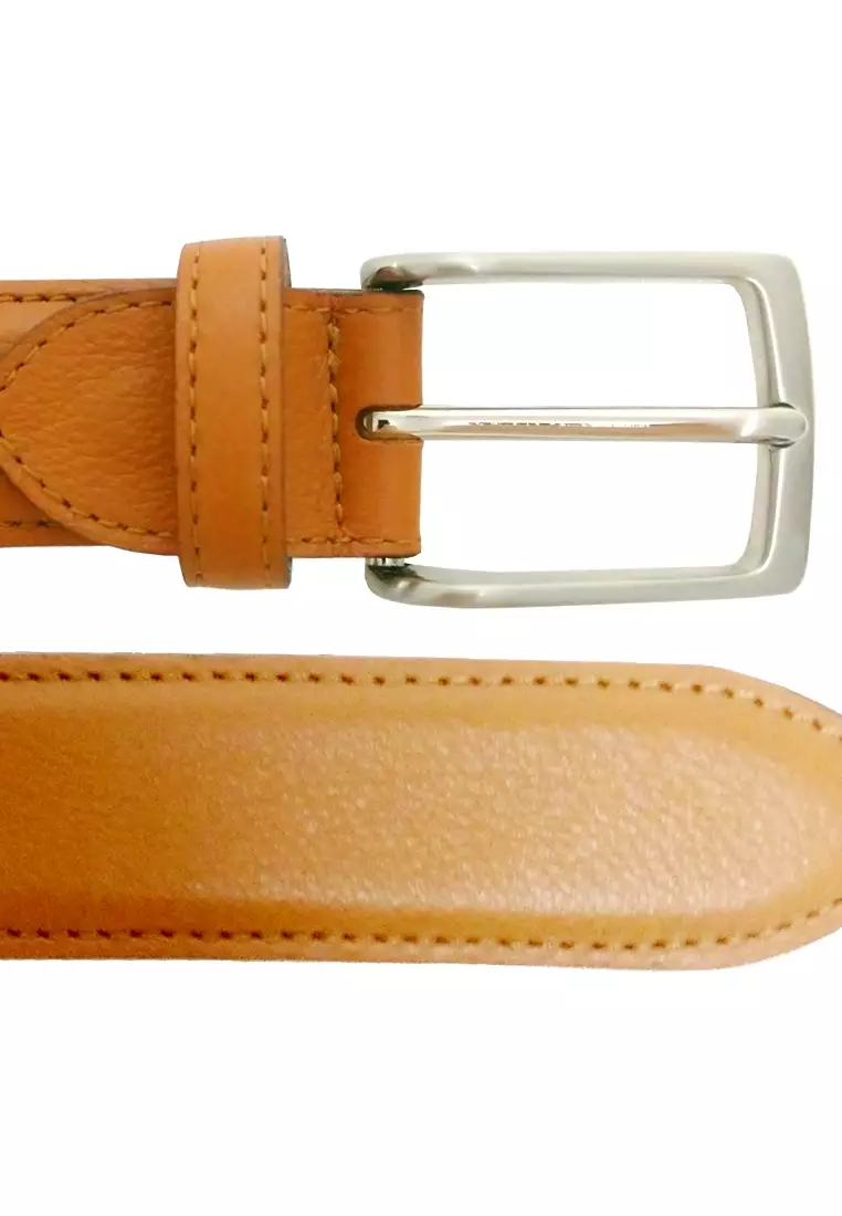 30mm Tawny Textured Leather Belt 72 Smalldive
