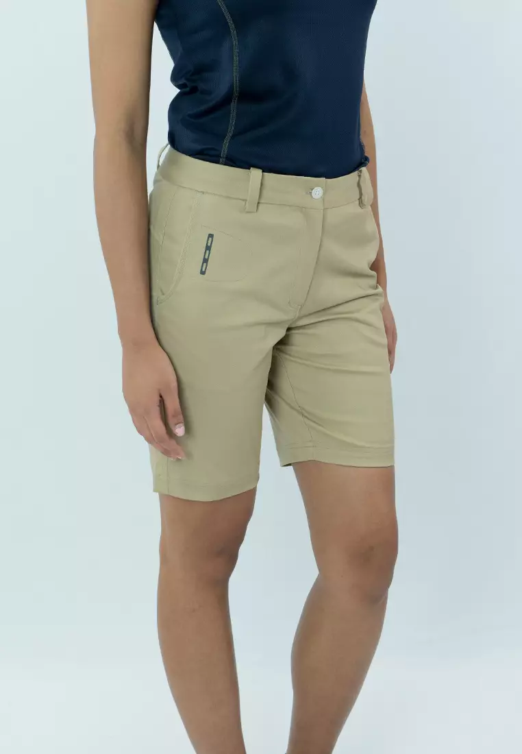 Womens khaki best sale golf shorts