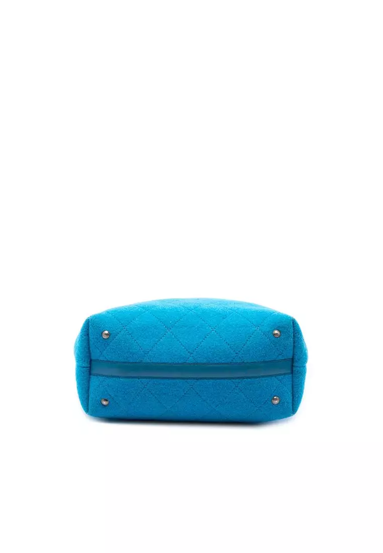 Pre-Loved Chanel Medium Cc Quilted Felt Pop Tote